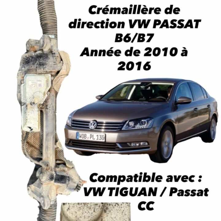 Cremaillère de direction PASSAT B6/B7 de 2010 à 2016